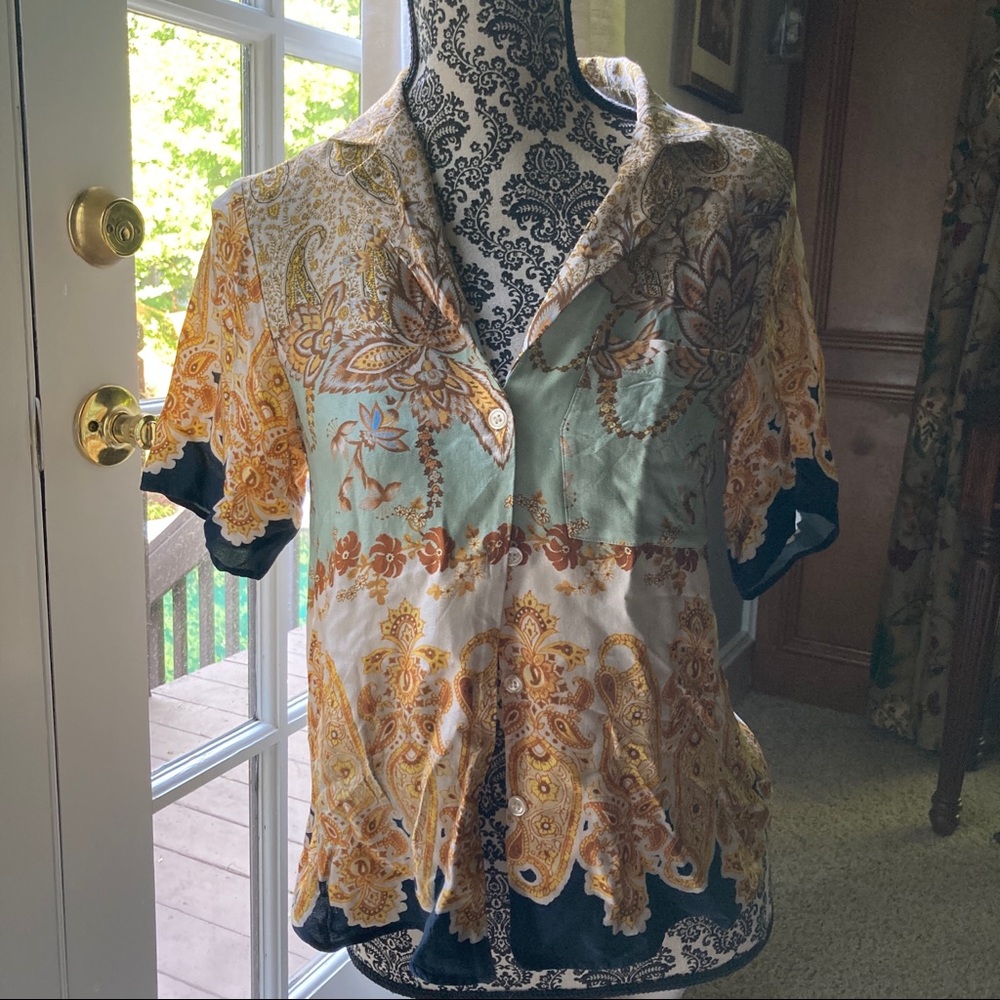 Patterned button down